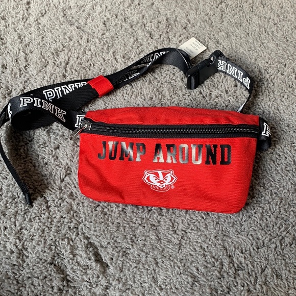 PINK Victoria's Secret Handbags - Pink Wisconsin Badgers Fanny Pack